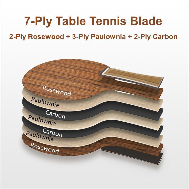 로즈우드 탁구 보드 전문 탁구 패들 탁구 라켓 바닥 플 - Table Tennis Racket 리뷰 및 가격